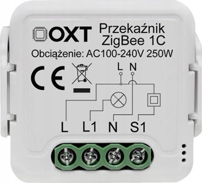 Изображение OXT OXT Mini Przekanik 1 Obwód ZigBee TUYA