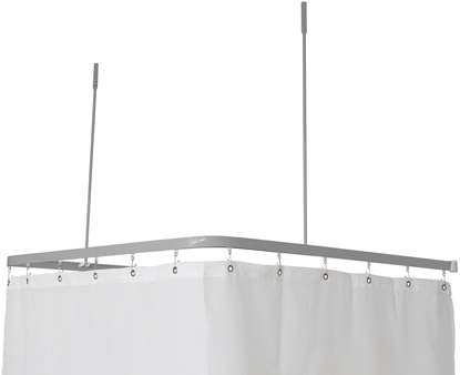 Attēls no P2001 Skinne 90x90x90cm komp S - Profil2001 FladSkinne 8x25mm U:90x90x90cm m.2 x loftstøt. Sø