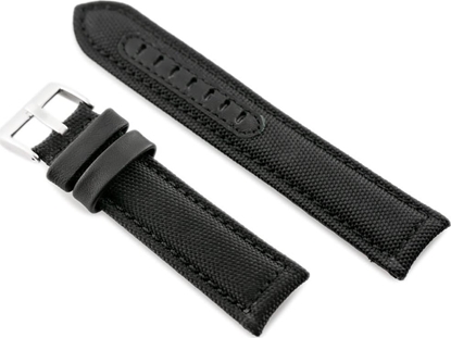 Picture of Pacific Pasek skórzany do zegarka W34 - PREMIUM - czarny/czarne - 26mm