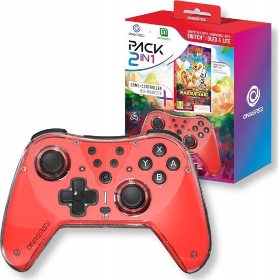 Picture of Pad Oniverse Pad bezprzewodowy do konsoli Nintendo Switch czerwony + gra one size