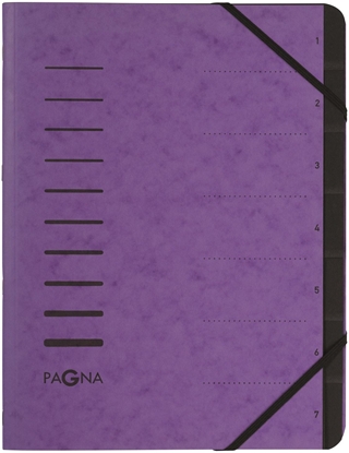 Attēls no PAGNA Ordnungsmappe 7 Fächer 1-7 aubergine