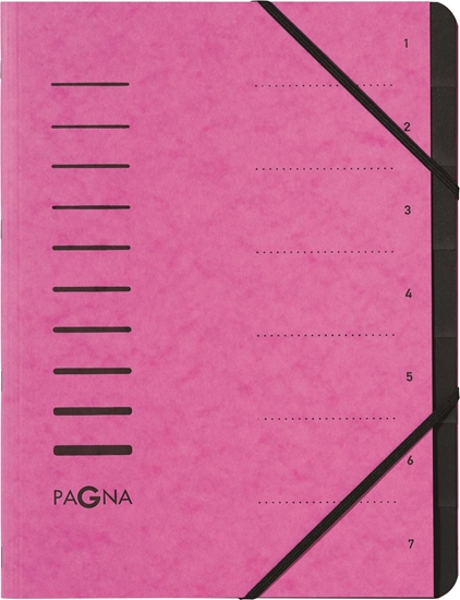 Picture of Pagna Teczka 7 Fächer 1-7 dunkelrosa
