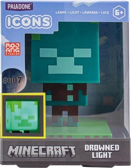 Picture of Paladone PALADONE Minecraft Lampka icon Zombie - topielec