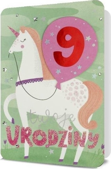 Picture of Pan Dragon Karnet B6 Urodziny (wymienne cyfry)