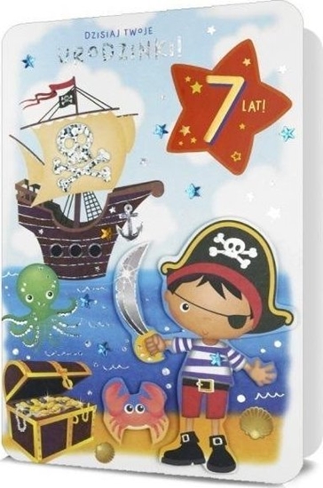 Picture of Pan Dragon Karnet B6 Urodziny (wymienne cyfry)