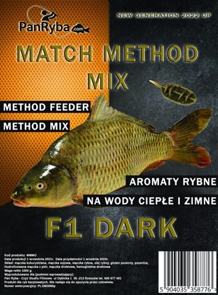 Attēls no Pan Ryba Zanta Method Feeder Method Mix Dark F1 Pan Ryba