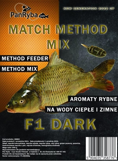 Picture of Pan Ryba Zanta Method Feeder Method Mix Dark F1 Pan Ryba