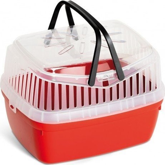 Picture of Panama Pet Transporter dla gryzoni i królików, czerwony, 30x23x21cm