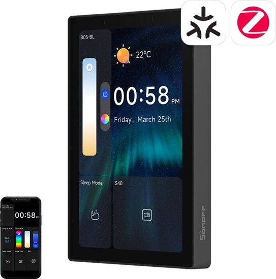 Picture of Panel sterowania WiFi/Bluetooth/ZigBee Matter SONOFF NSPanel Pro 120 (czarny) Sonoff