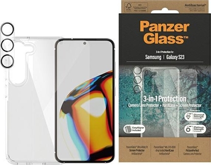 Attēls no PanzerGlass PanzerGlass Galaxy S23 Kit Cover/Glas/Kameralinse