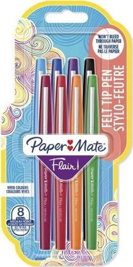 Picture of Paper Mate PAPER MATE Faserschreiber Flair 8er Candy Pop M 0.7 mm Blister