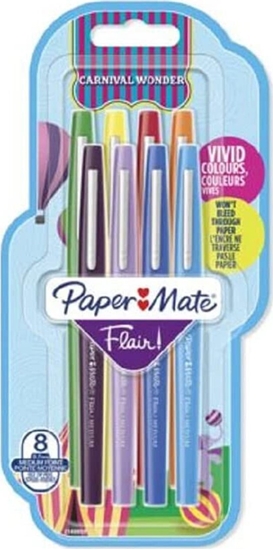 Picture of Paper Mate PAPER MATE Faserschreiber Flair Carn. Wonder 8er M 0.7 mm Blister