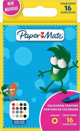 Изображение Paper Mate PAPER MATE Wachsmaler Kids Colouring Bunt 16er M Blister