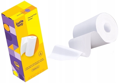 Picture of Papier Biay Wkad Etykiety Naklejka 5x Rolka 57mm x 6m Kiddoboo X2 P83 P80 / KBSTROLL