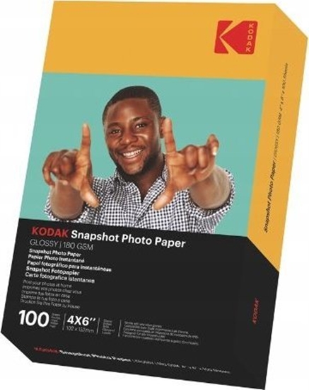 Picture of Papier KODAK Foto Fotograficzny do Drukarki 100x 4x6 A6 10x15cm 180g Bysk / 3510-829