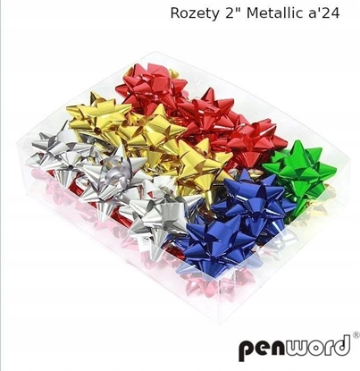 Изображение Party Deco Rozety metallic (24szt)