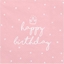 Изображение Party Deco Serwetki papierowe, Happy Birthday, jasny ró, 33x33 cm., 20 szt. uniwersalny