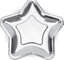 Attēls no Party Deco talerzyki Gwiazdka, srebrny, 23cm, 6 sztuk uniwersalne (34684)