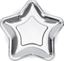 Изображение Party Deco Talerzyki papierowe, Gwiazdka, srebrne, 18 cm, 6 szt. uniwersalny