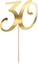 Picture of Party Deco Topper na tort "30", zoty, 20.5cm one size
