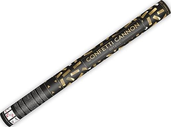 Изображение Party Deco Tuba strzelajca konfetti, zote paski, 60 cm uniwersalny
