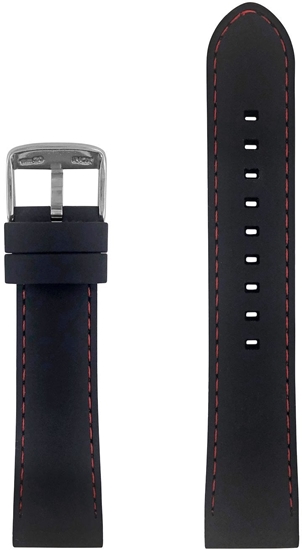 Изображение Pasek silikonowy Zeppelin czarny 22 mm