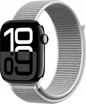Изображение Pasek sportowy Crong Nylon do Apple Watch 44/45/46/49 mm Silver Grey - Gwarancja bezpieczestwa. Proste raty. Bezpatna wysyka od 170 z.