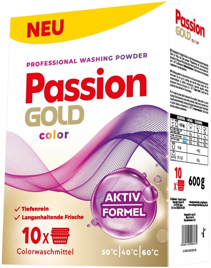Picture of PASSION GOLD Professional Proszek do prania Kolor 600 g