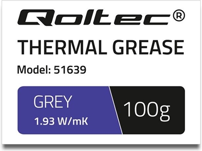 Изображение Pasta termoprzewodzca Qoltec Grey 100g (51639)