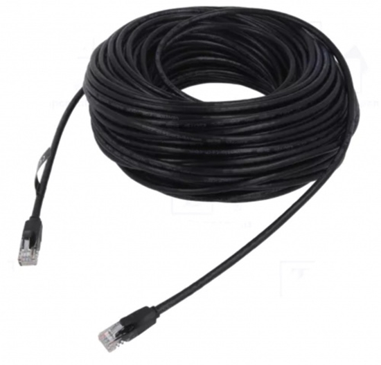 Picture of Patch cord, RJ45 plug,both sides, UTP CAT6; 40m, stranded, CCA, PVC