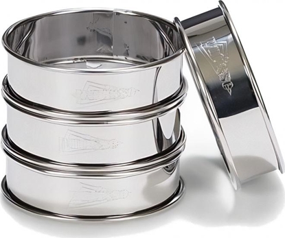 Picture of Patisse flanelowe piercienie 8 cm stal nierdzewna srebrna 4 sztuki