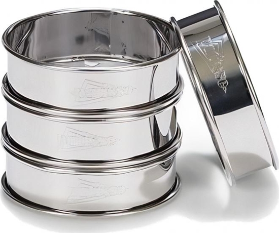 Picture of Patisse flanelowe piercienie 8 cm stal nierdzewna srebrna 4 sztuki