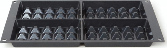 Picture of Patisse forma do wafli 29 x 17 cm czarny silikon 4 przedziay