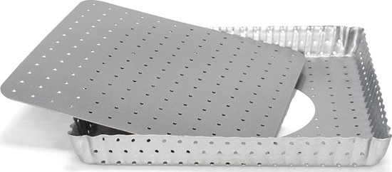 Изображение Patisse ksztat quiche perforowany 21 x 21 cm stal srebrna