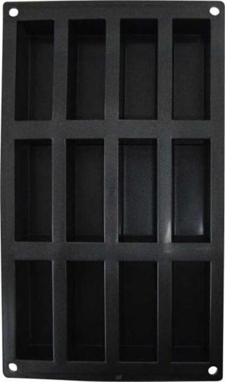 Picture of Patisse mini puszka do ciastek 29 x 17 cm czarny silikon 12 przegródek