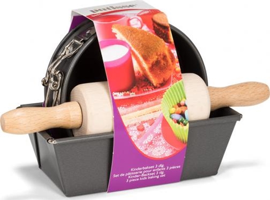 Picture of Patisse zestaw do pieczenia junior stal/drewno szary 3 czciowy