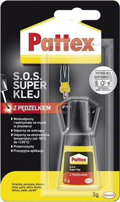Attēls no Pattex Klej z pdzelkiem SUPER PATTEX S.O.S., 5g