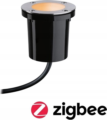 Picture of Paulmann Oprawa dogruntowa Plug & Shine FLOOR SH Zigbee RGBW 4.6W IP65 RGBW 24V czaarny / metal