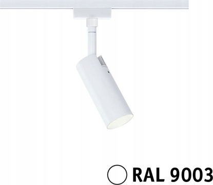 Изображение Paulmann Reflektor na szynoprzewód URail TUBO LED 3-STEP DIM 4W 150lm 3000K 230V biay RAL9003 / metal