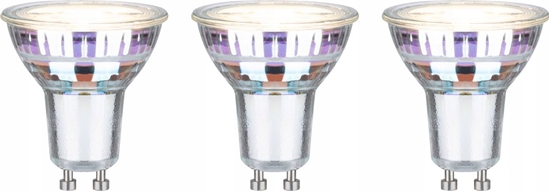 Изображение Paulmann ródo wiata LED 3x GU10 ECO LINE 2.5W 450lm 3000K 230V srebrny / szko