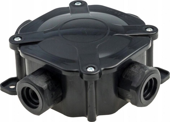 Picture of Pawbol Puszka instalacyjna Pawbol A.0036C hermetyczna, natynkowa PG16/5x6 mm2, IP67 czarna