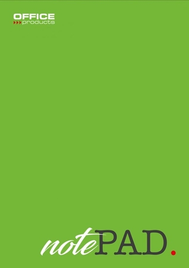 Picture of PBS Connect Blok biurowy OFFICE PRODUCTS, A4, w kratk, 50 kart., 60gsm, zielony p10 cena za 1 szt