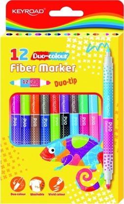 Attēls no PBS Connect Flamastry dwustronne duo KEYROAD 12 sztuk = 24 kolory
