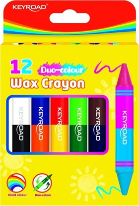 Picture of PBS Connect Kredki woskowe KEYROAD dwustronne 6 sztuk = 12 kolorów KR972803
