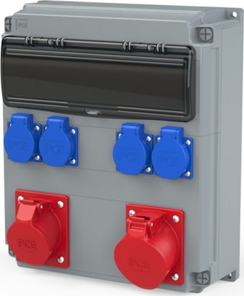 Attēls no PCE Rozdzielnica stacjonarna OPOLE 32/5 16/5 4GS bez zabezpiecze IP54 909110002W
