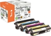 Picture of Peach PT798 toner cartridge 4 pc(s) Compatible Black, Cyan, Magenta, Yellow