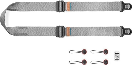 Изображение Peak Design Pasek na szyj lub rami SLIDE LITE ASH v3 popielaty do lekkich aparatów