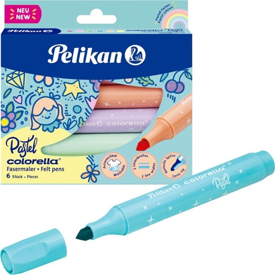 Изображение Pelikan Mazaki flamastry Colorella Pastel 411 6szt PELIKAN