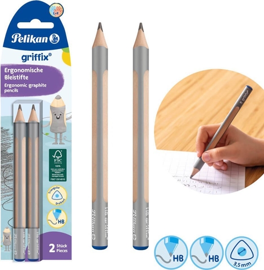 Picture of Pelikan Oówek trójkt gruby Jumbo Griffix HB 2szt PELIKAN