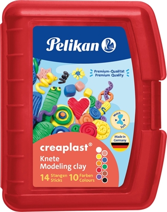 Attēls no Pelikan Pelikan Kinderknete Creaplast 10 Farben im roten Etui, 240g